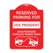 Signmission Reserved Parking for Vice President Unauthorized Vehicles Towed Away Alum, 18" x 24", RW-1824-23071 A-DES-RW-1824-23071 - alternate 1